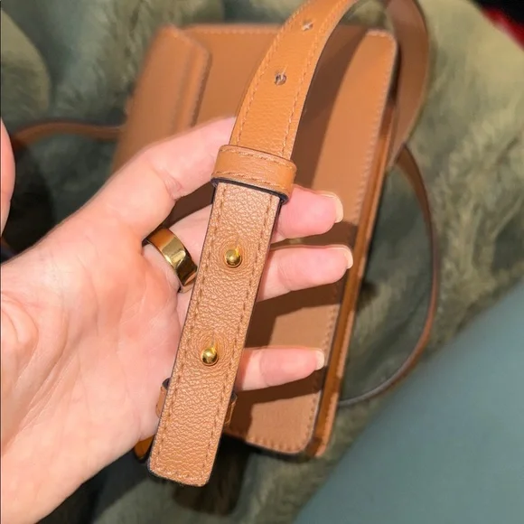 Versace Tan Crossbody Bag with Medusa Emblem - Picture 10 of 14